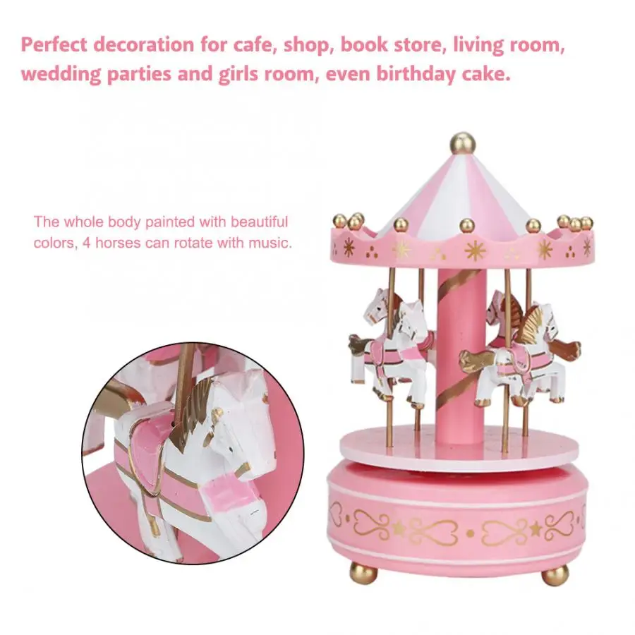 Музыкальные шкатулки музыкальная шкатулка Merry Go Round карусель подарок на