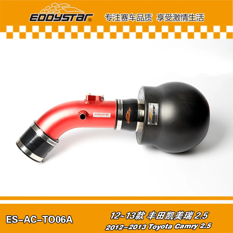 

Система воздушного фильтра EDDYSTAR Bomb из углеродного волокна с фиксированными зажимами для Toyota Camry 2,5