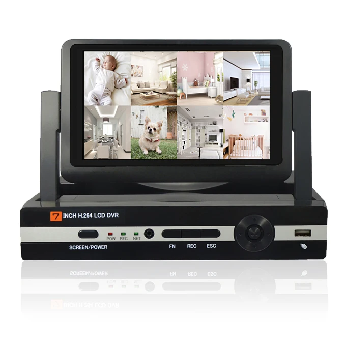 8ch 720 P TVI DVR Запись Smart Системы Скрытого видеонаблюдения комплект 8 шт. IP66 1200tvl безопасности Камера комплект с " ЖК-дисплей мониторы