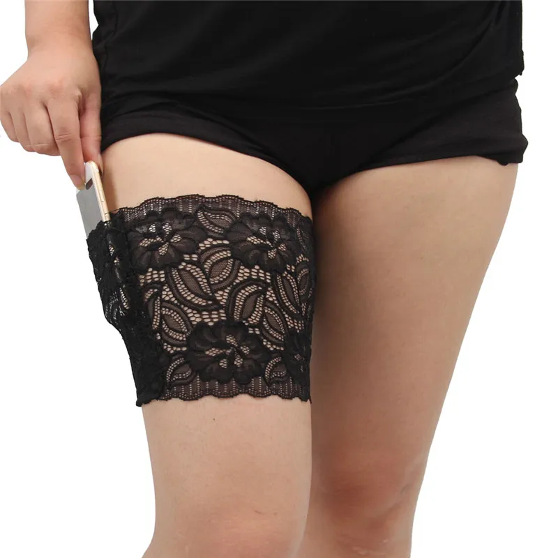 Новые Сексуальные черные кружевные гетры с цветочным рисунком 1 шт. ленты для