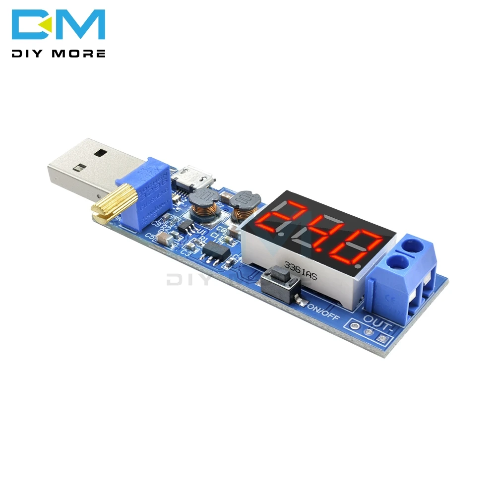 DC-DC 5V до 3,5 V 12V цифровой светодиодный USB Шаг вверх вниз Питание Boost понижающий преобразователь модуль регулируемая плата DC 1,2 V-24 V "сделай сам"