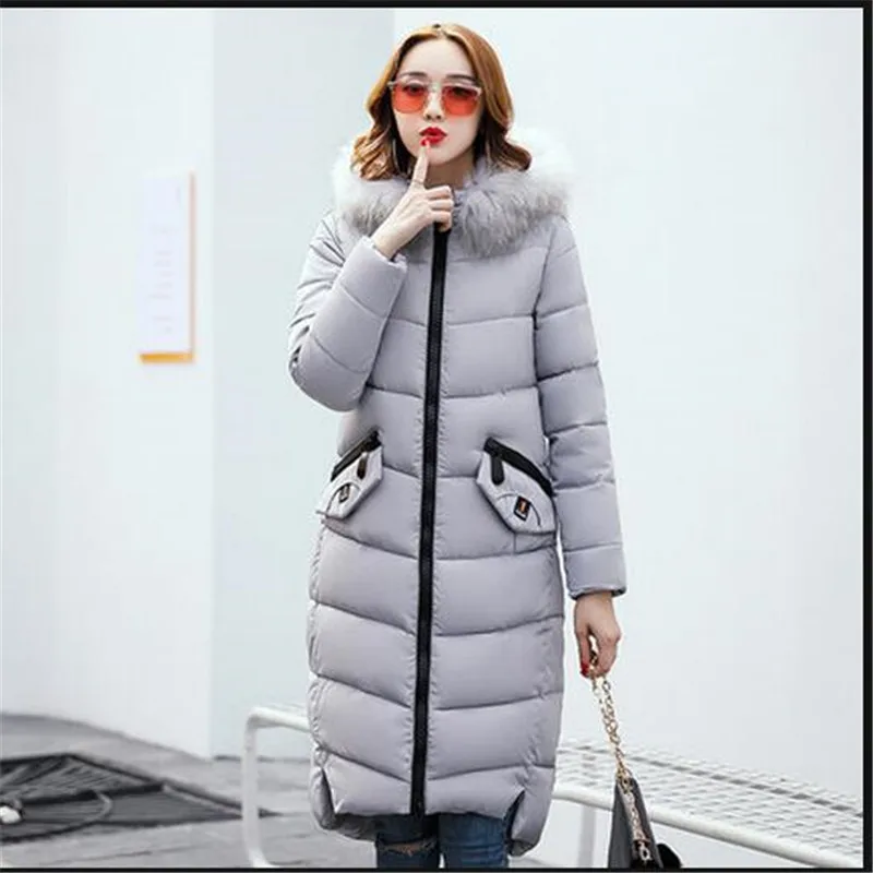 2017 зимняя женская куртка пальто модное с капюшоном воротники высокое качество на
