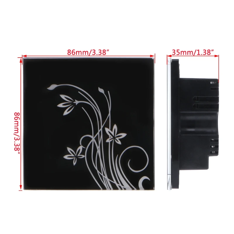 86 Тип &quotумный дом&quot мульти Функция Стекло Панель настенный светильник