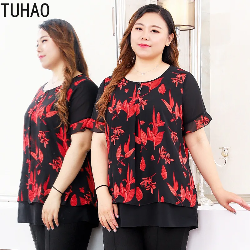 TUHAO, женская блузка, лето, подиум, размера плюс 10XL 8XL, элегантная, официальный, деловой стиль, для мамы, высокое качество, блузки, рубашки MS05