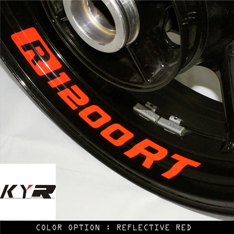 

8 X CUSTOM INNER RIM DECALS WHEEL Reflective STICKERS STRIPES FIT BMW R 1200 RT