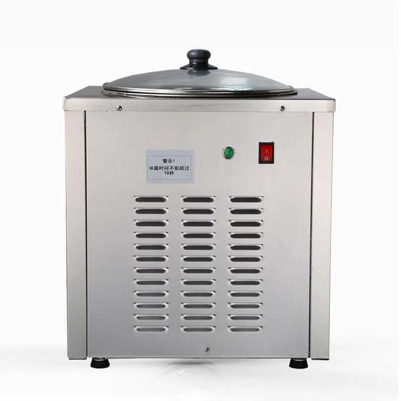 Мороженое Maker360W коммерческий жареный лед машина одна круглая сковородка