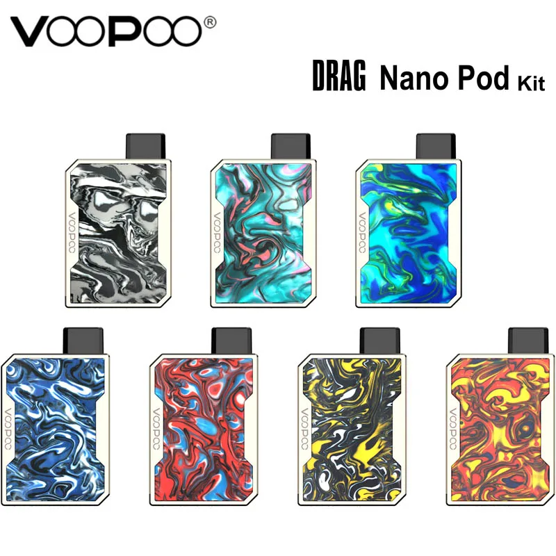 Оригинальный VOOPOO DRAG Nano Pod Vape Kit System электронная сигарета аккумулятор 750 мАч 1 мл