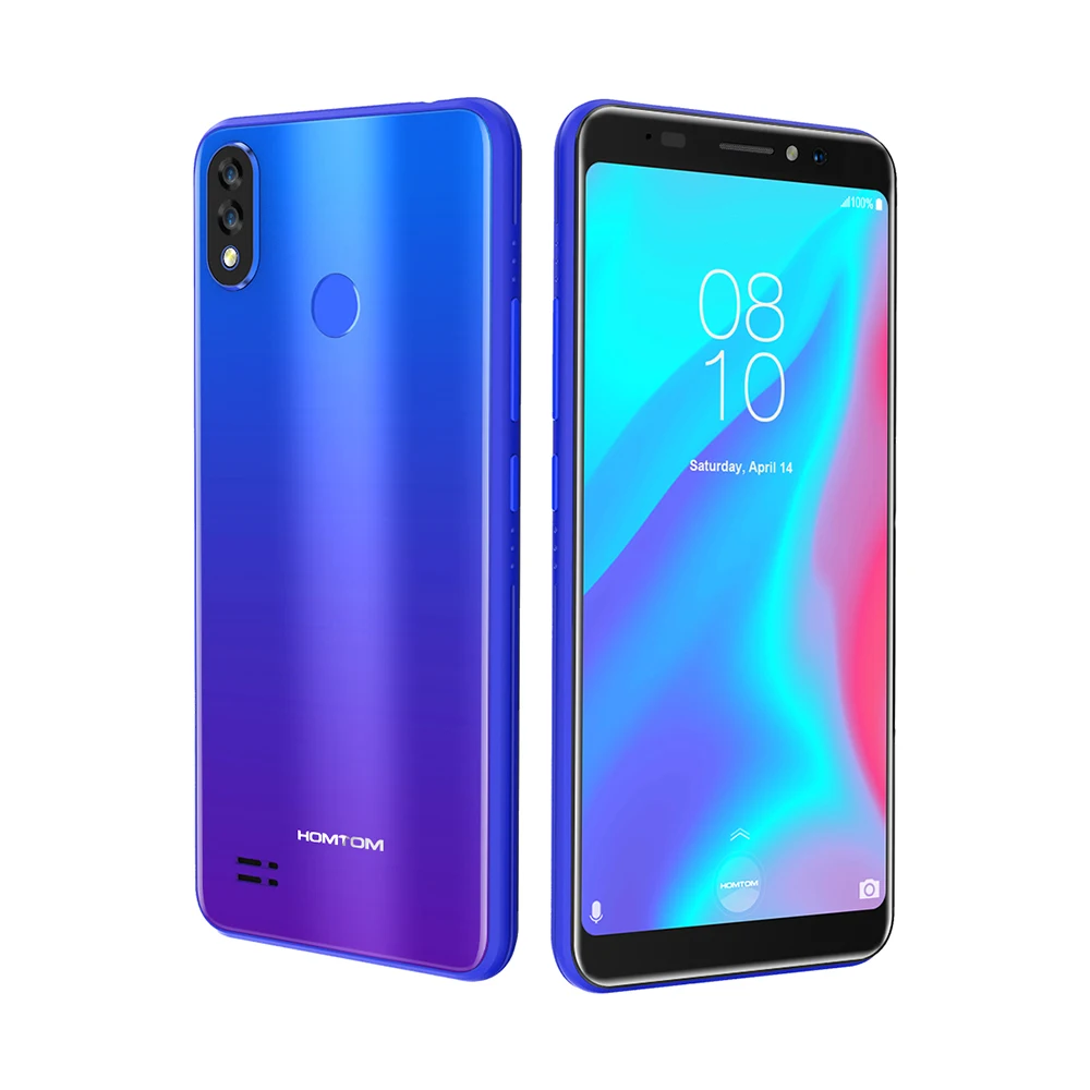 HOMTOM C8 мобильный телефон 5,5'' 18:9 градиент Android 8,1 2GB 16GB 13MP камера 4 ядра 3000 mAh лицо разблокирован смартфон с поддержкой сетей 4G LTE
