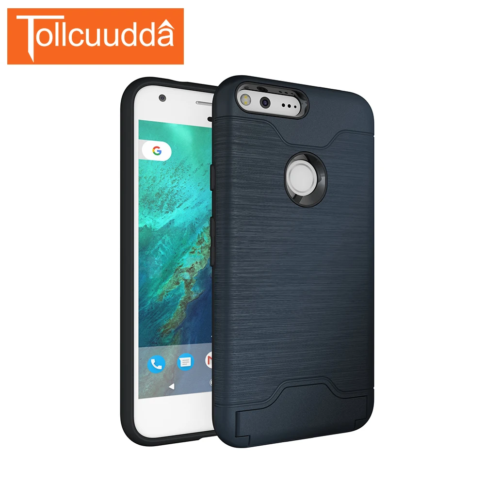 Tollcuudda для Google пиксель xl случае ТПУ & PC простой Подставки крышка с карты pocketand