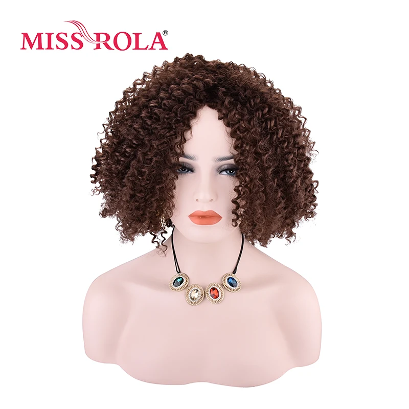 Синтетические кудрявые парики Miss Rola 4 # японские канекалоновые волокна женские 9