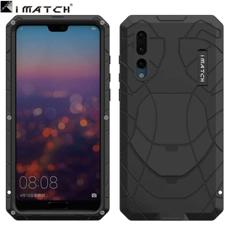 Для Huawei P20 pro Чехол авиационный алюминиевый сплав металл + кремнезем задняя крышка