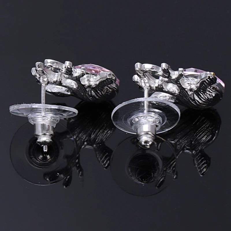 Хрустальные серьги со стразами роскошные трехмерные рождественские гвоздики с