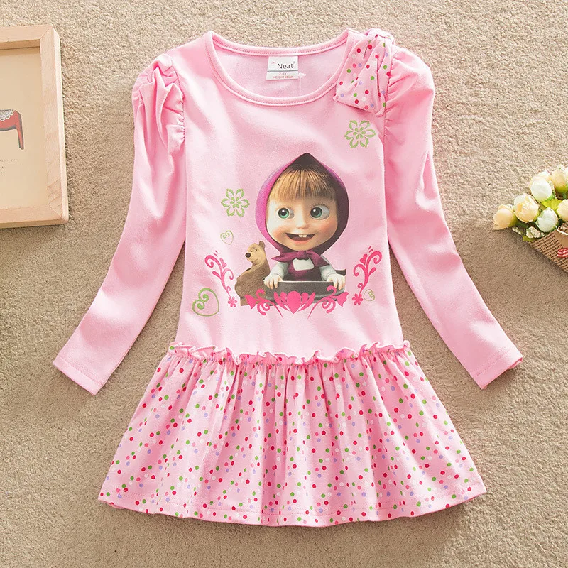 2018 Детские платья для девочек платье маленьких Dressses принцесса мультфильм Vestidos