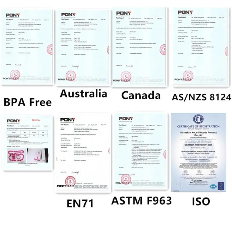 

Chenkai 50PCS Silicone Heart teething Beads Sooth Safety Infant Pacifier BPA Free For DIY Baby Teether Pendant Necklace