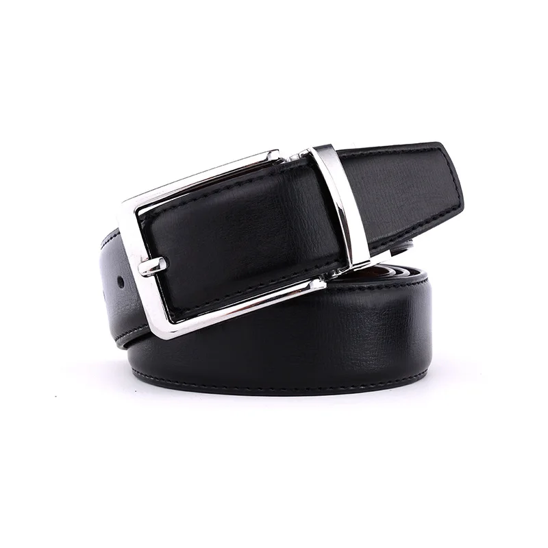 

SAN VITALE Belt Men Designer Fashion Men's Belts Genuine Leather Brand Straps Waistband Pin Buckles Fancy Vintage for Jeans