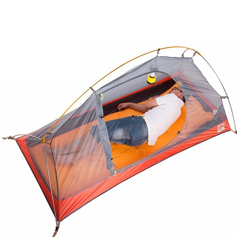 Naturehike Велоспорт рюкзак Палатка Сверхлегкий 20D/210T для 1 человека Кемпинг палатка