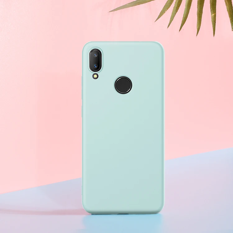 Для Xiaomi Redmi Note 7 Pro Чехол Жидкая силиконовая резина супер волокно мягкий и гладкий