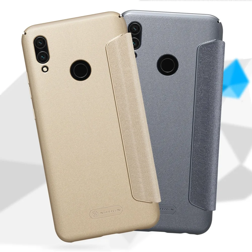 Huawei Honor 10 Lite чехол Nillkin блестящий кожаный флип-чехол Роскошный тонкий матовый чехол для телефона для huawei Honor 10 Lite Nilkin чехол