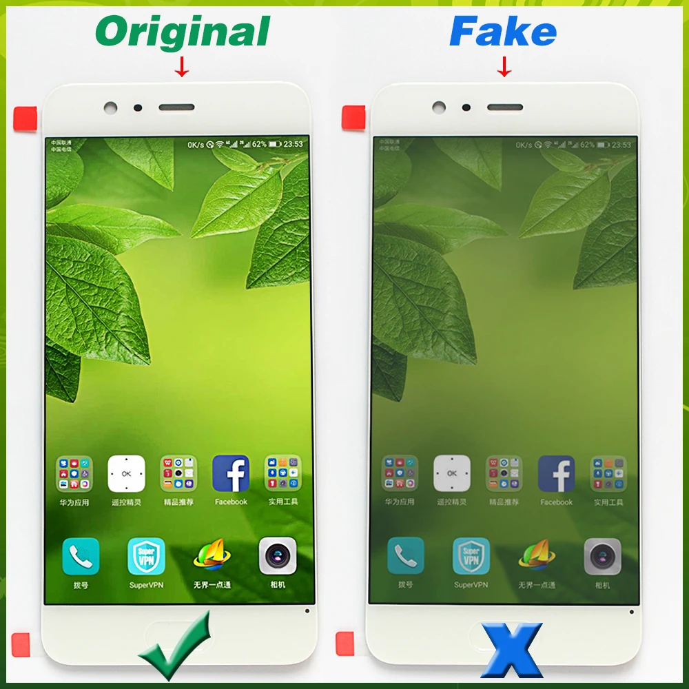 Для Huawei P10 5 1 дюйма с ЖК-дисплеем Vancca кнопкой Домой дигитайзер по отпечатку пальца