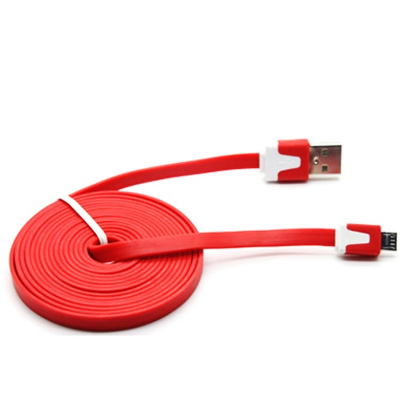 1 м/3 М прочный плоский usb-кабель для передачи данных, зарядный кабель для samsung для телефонов huawei Android