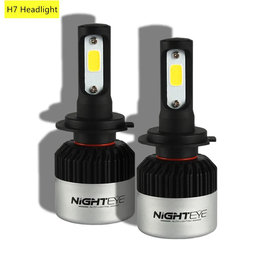 NIGHTEYE H4 светодиодный Hi/Lo комплект автомобильных фар 72 Вт набор 6500 к белый Авто H7