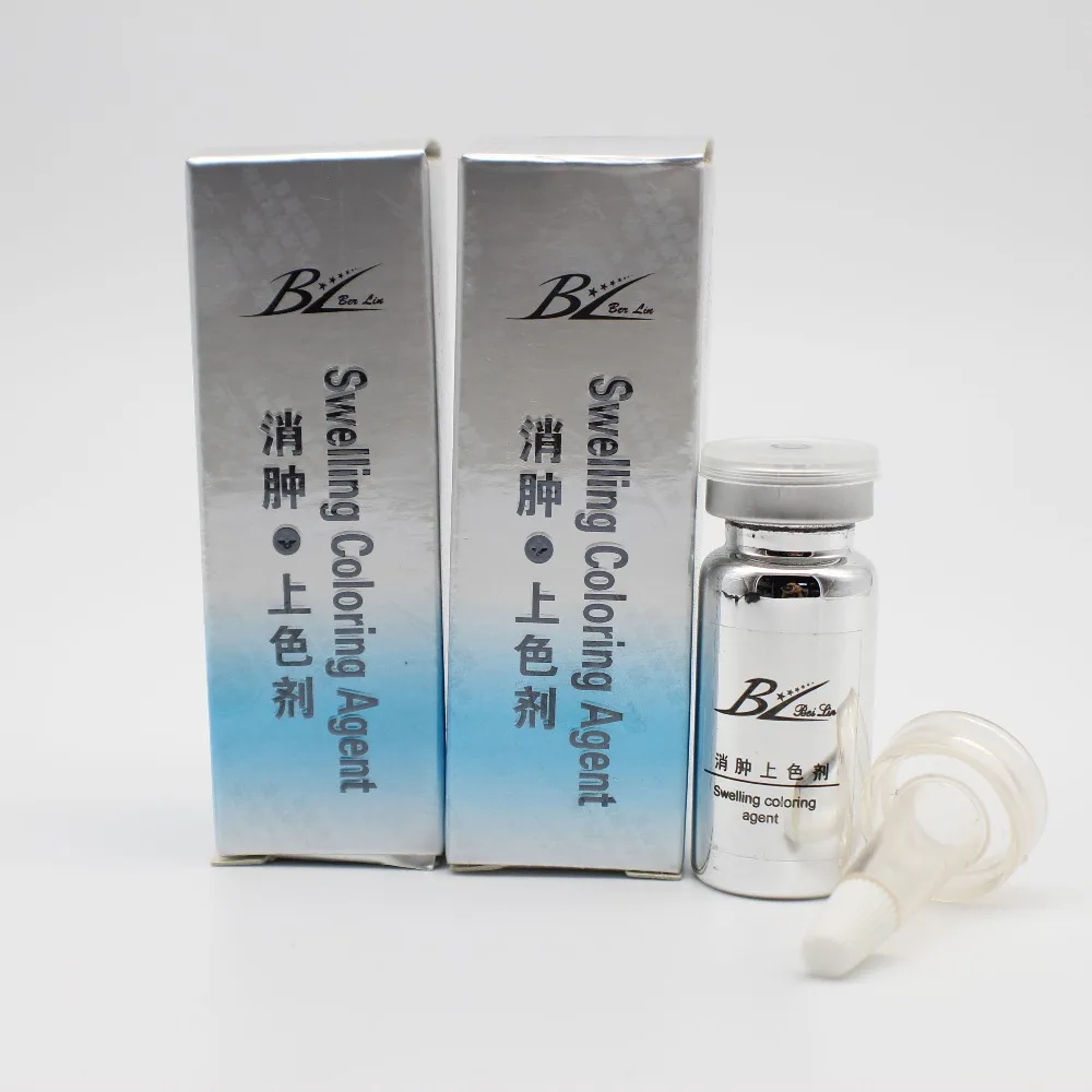 2 шт. высококачественный отек краситель для перманентного макияжа бровей губ