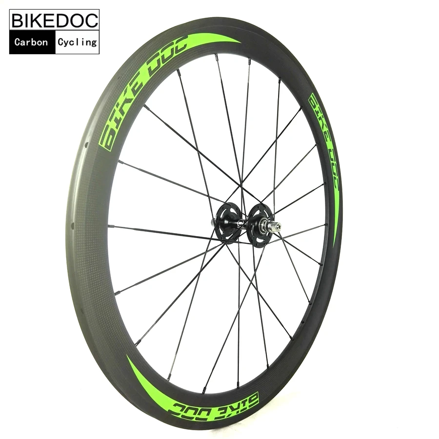 BIKEDOC Углеродные трековые велосипедные колеса 50 мм трубчатые Roue Velo Fixie с