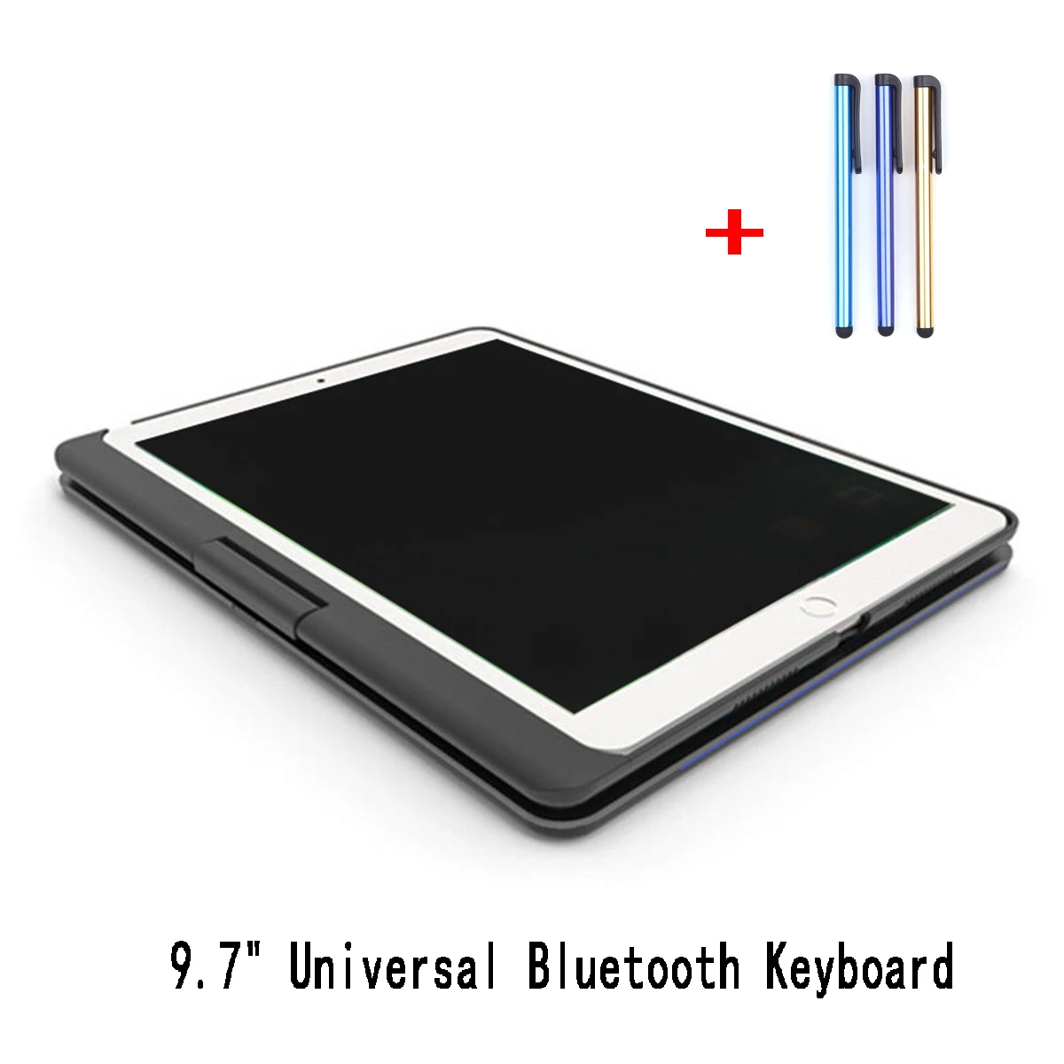 9.7 Для apple iPad Pro 9,7/iPad Air 1/Air 2 9,7 '/10,5' универсальная Складная Bluetooth беспроводная клавиатура откидная Складная подсветка - Цвет: 9.7