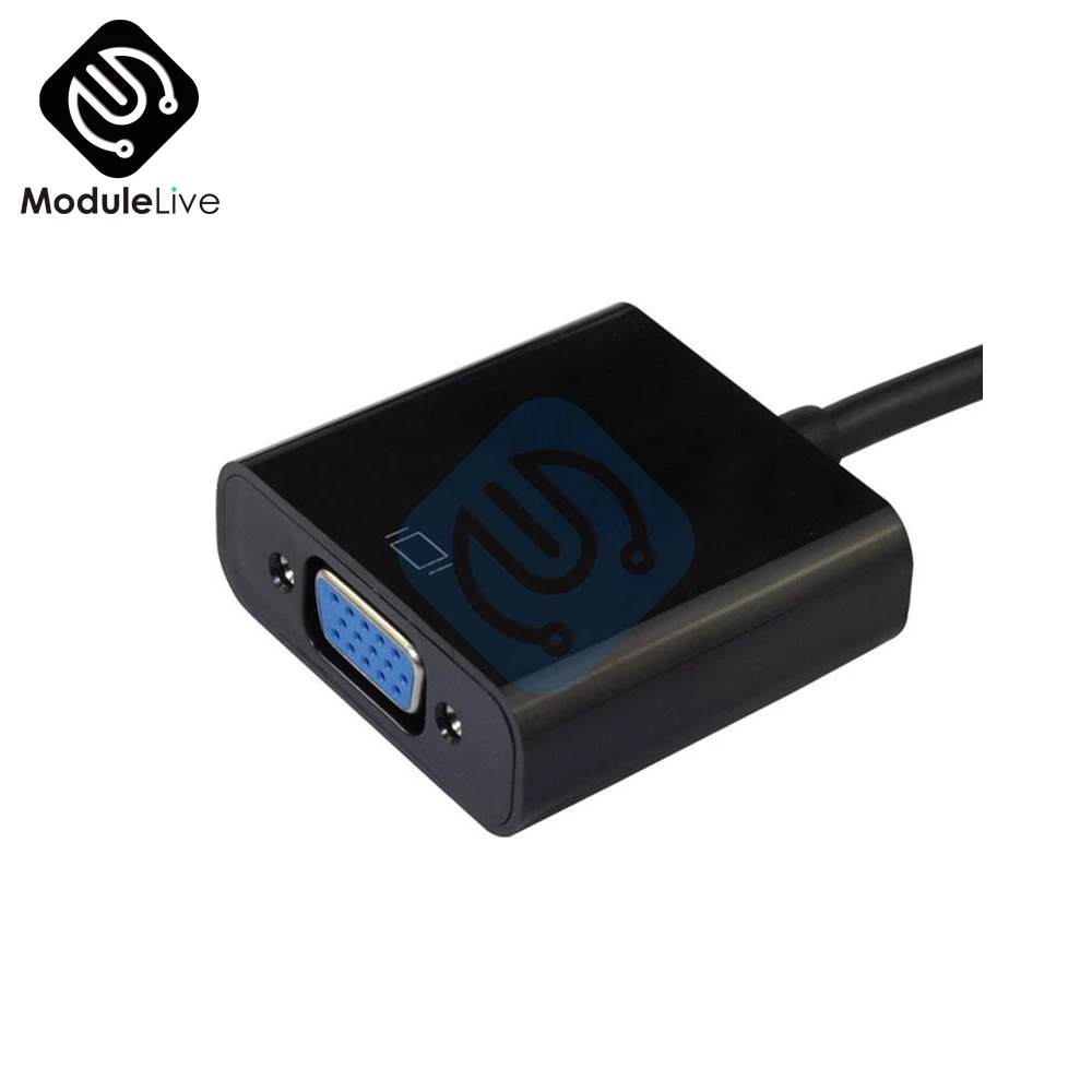 720P 1080P HDMI штекер VGA гнездо видео конвертер адаптер кабель для ПК ноутбука DVD RGB HDTV