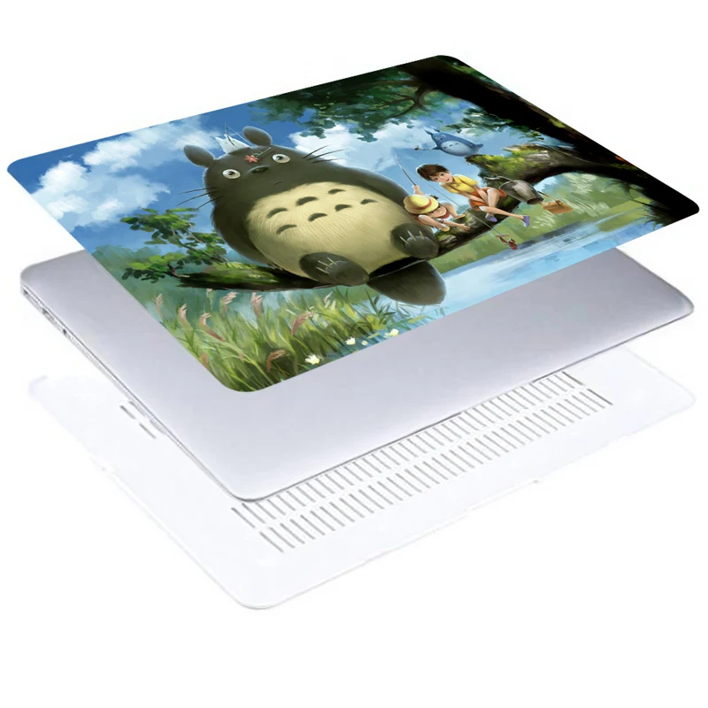 Тоторо милый ноутбук чехол для Apple Macbook air Pro retina 11 12 13 3 15 A1989 A1990 защитный мультфильм