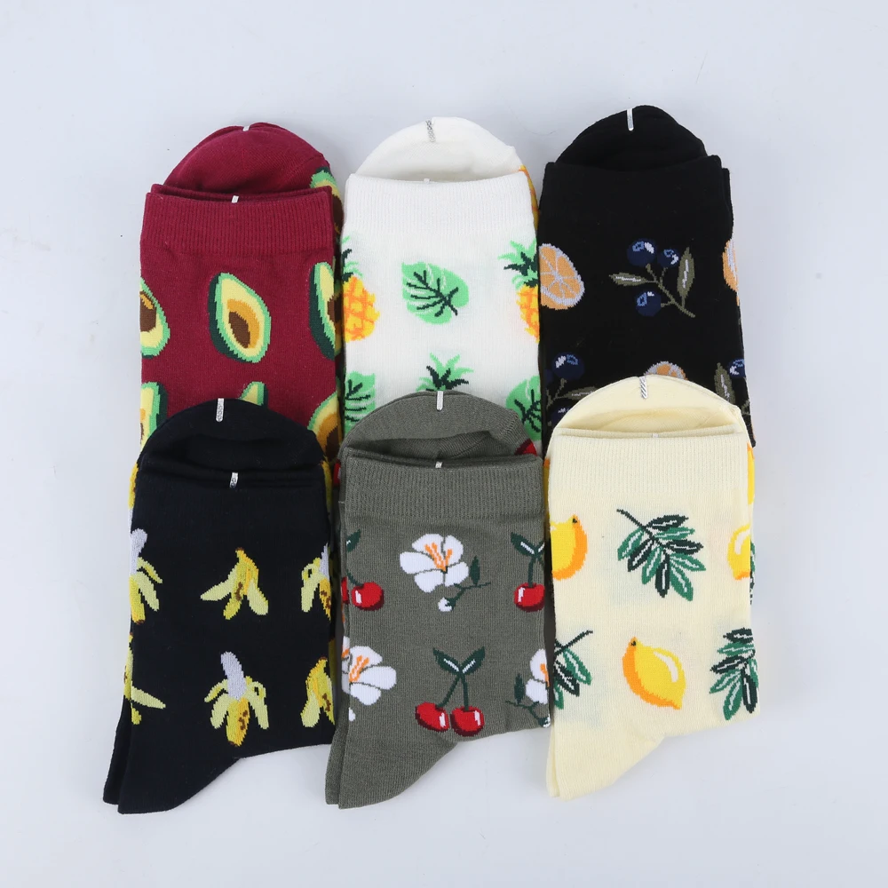 Modeager Harajuku, корейские милые женские носки с ананасом, авокадо, бананом, фруктами, 75% хлопок, высокое качество, забавные носки для девочек и девушек