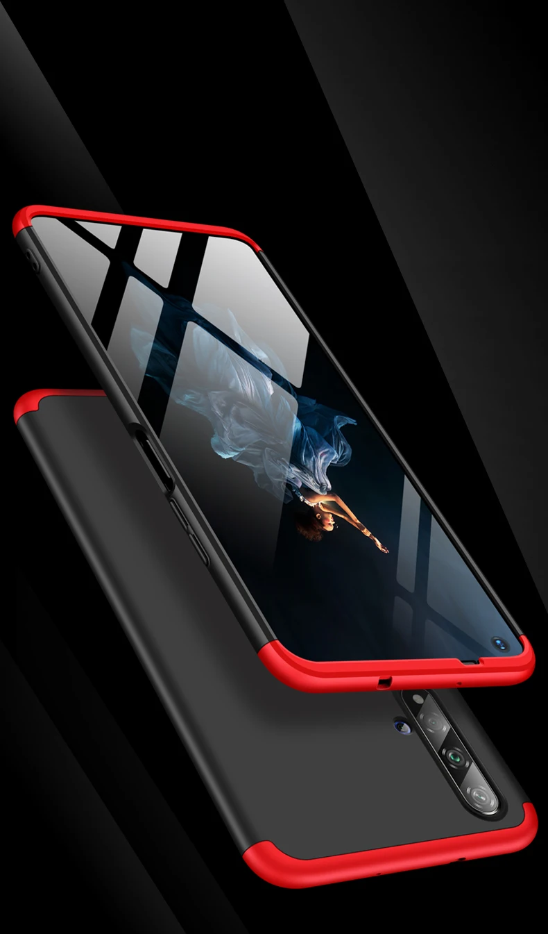 Koosuk 3-in-1 Back Cover For Huawei Honor 20 Pro Honor20 Lite PC Hard Matte Phone Protection Case Coque