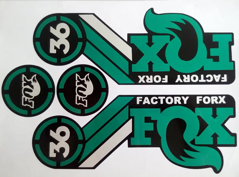 Reflective green Наклейки/наклейки горный велосипед/bycle Гонки Велоспорт для передней вилки MTB FOX 36 - Цвет: Reflective green