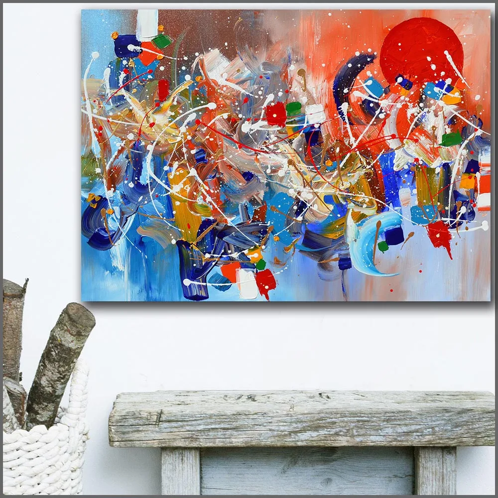Большой размер печать маслом Аризона закат expressionism на холсте фотографии для