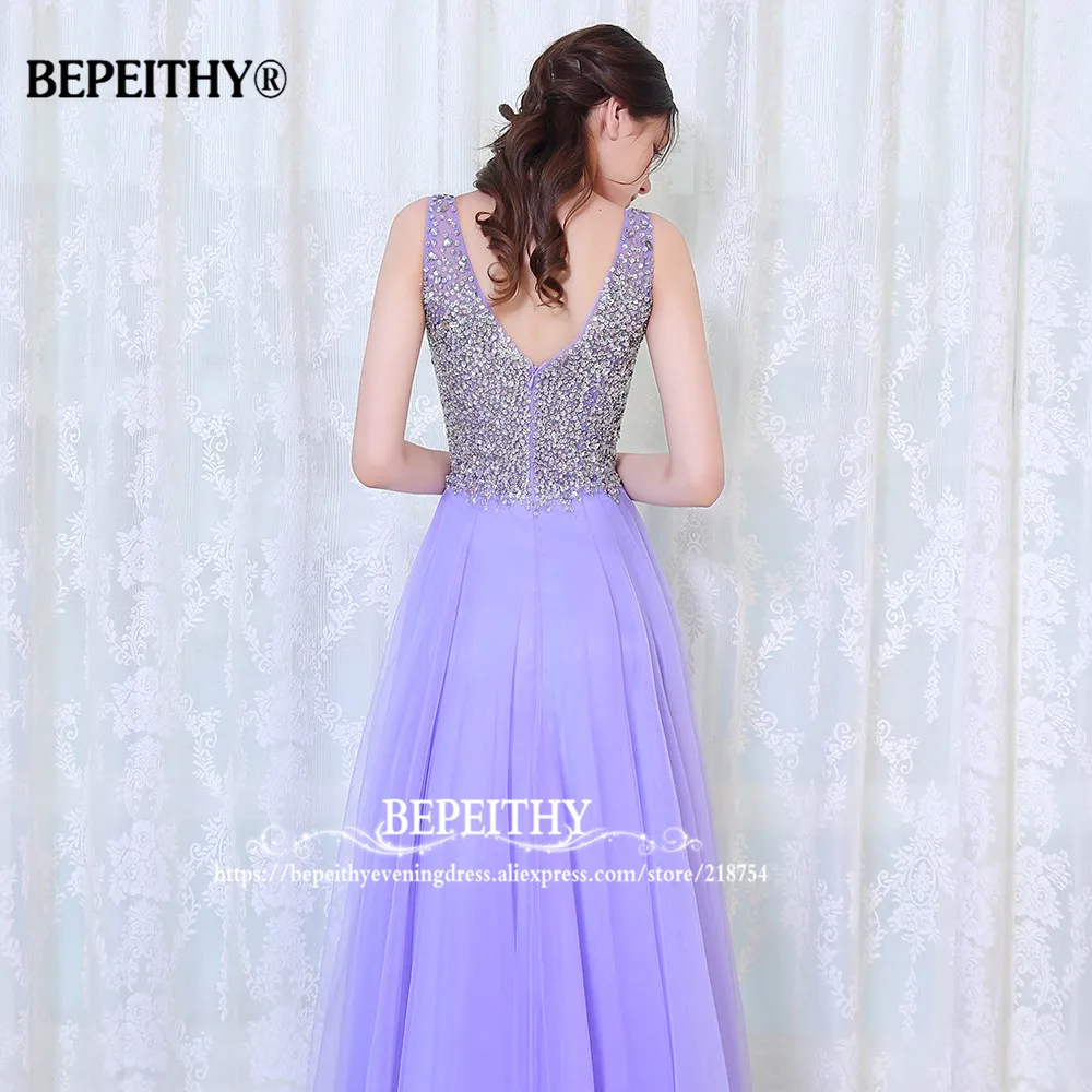 Сказочный красивый v-образный вырез лиф со стразами ТРАПЕЦИЕВИДНОЕ длинное