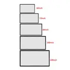 Портативный проекционный экран 3D HD для домашнего кинотеатра, 607284100120 дюймов, 16:9