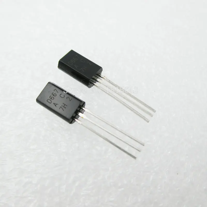50 шт./лот 2SD667 D667 TO-92L пластиковый-инкапсулированный транзистор Триод | Электронные
