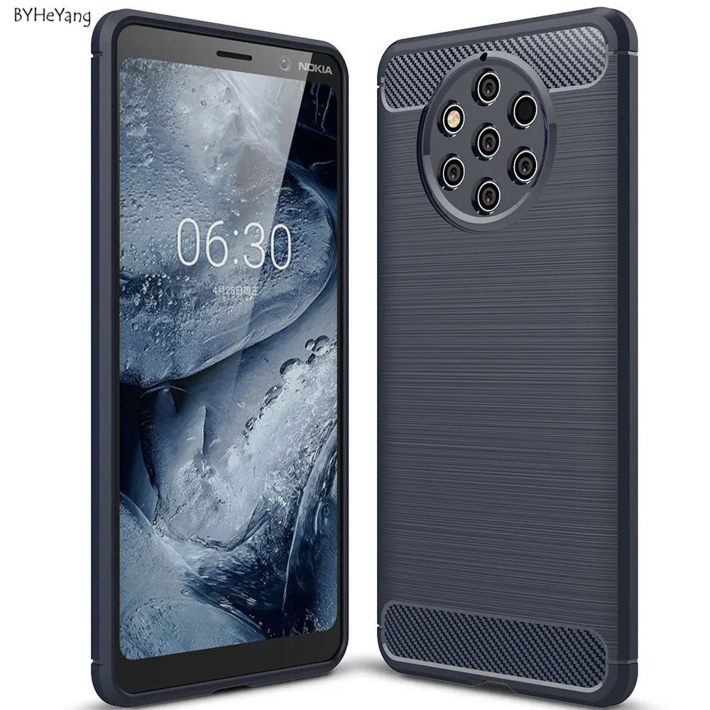 Для Nokia 9 PureView чехол для Pure View Обложка Мягкий силиконовый TPU из углеродного волокна