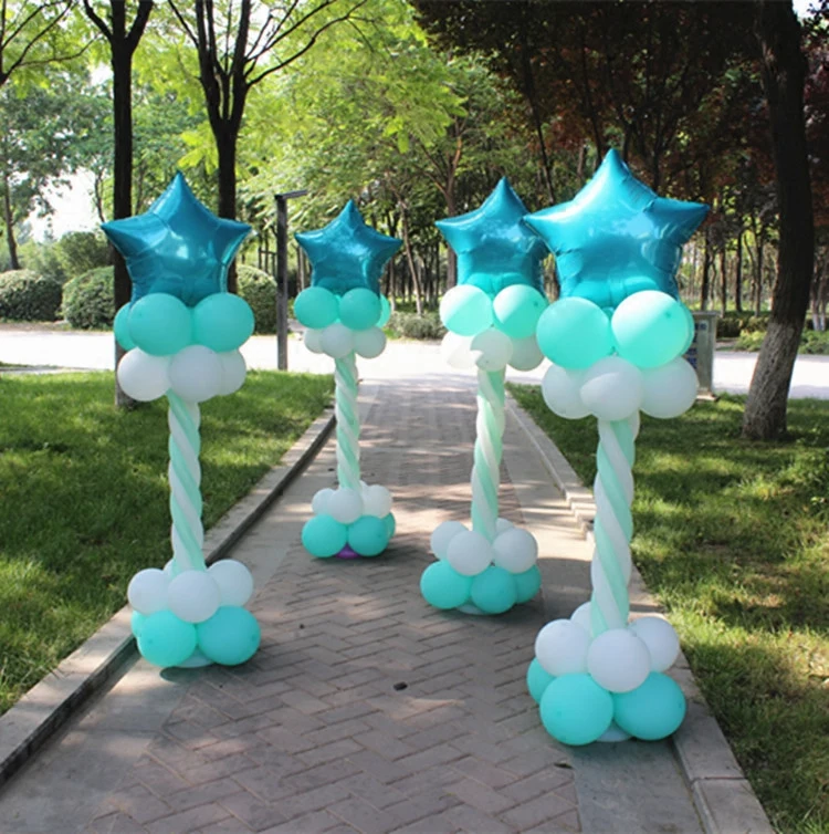 Воздушный шар колонна база новый синий СТОЛБ ДОРОГА Мода свадебное платье День