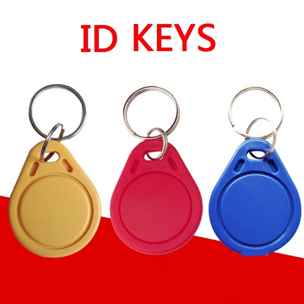 No. 3 100pcs 125Khz RFID Proximity Keyfobs Ring Access Control Card Rfid Red Yellow Blue Tags | Безопасность и защита