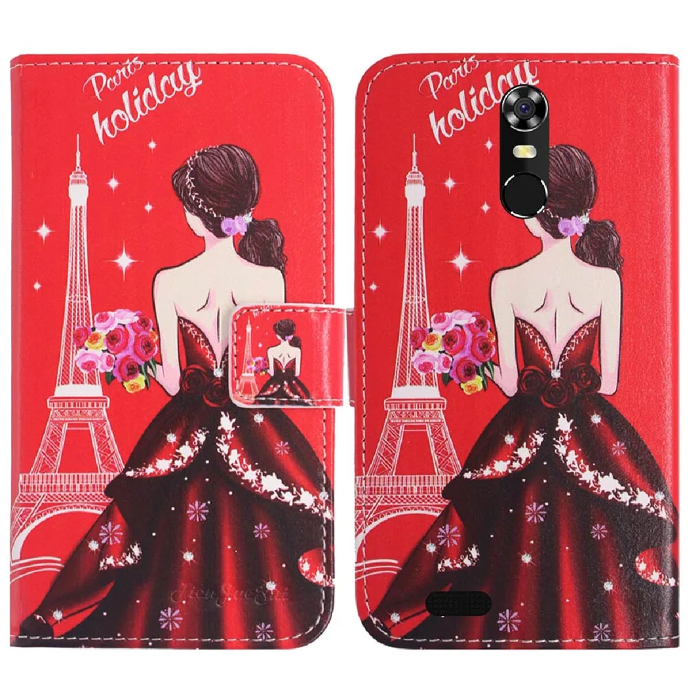 TienJueShi модный защитный кожаный чехол книжка с откидной крышкой для Oukitel C8 5