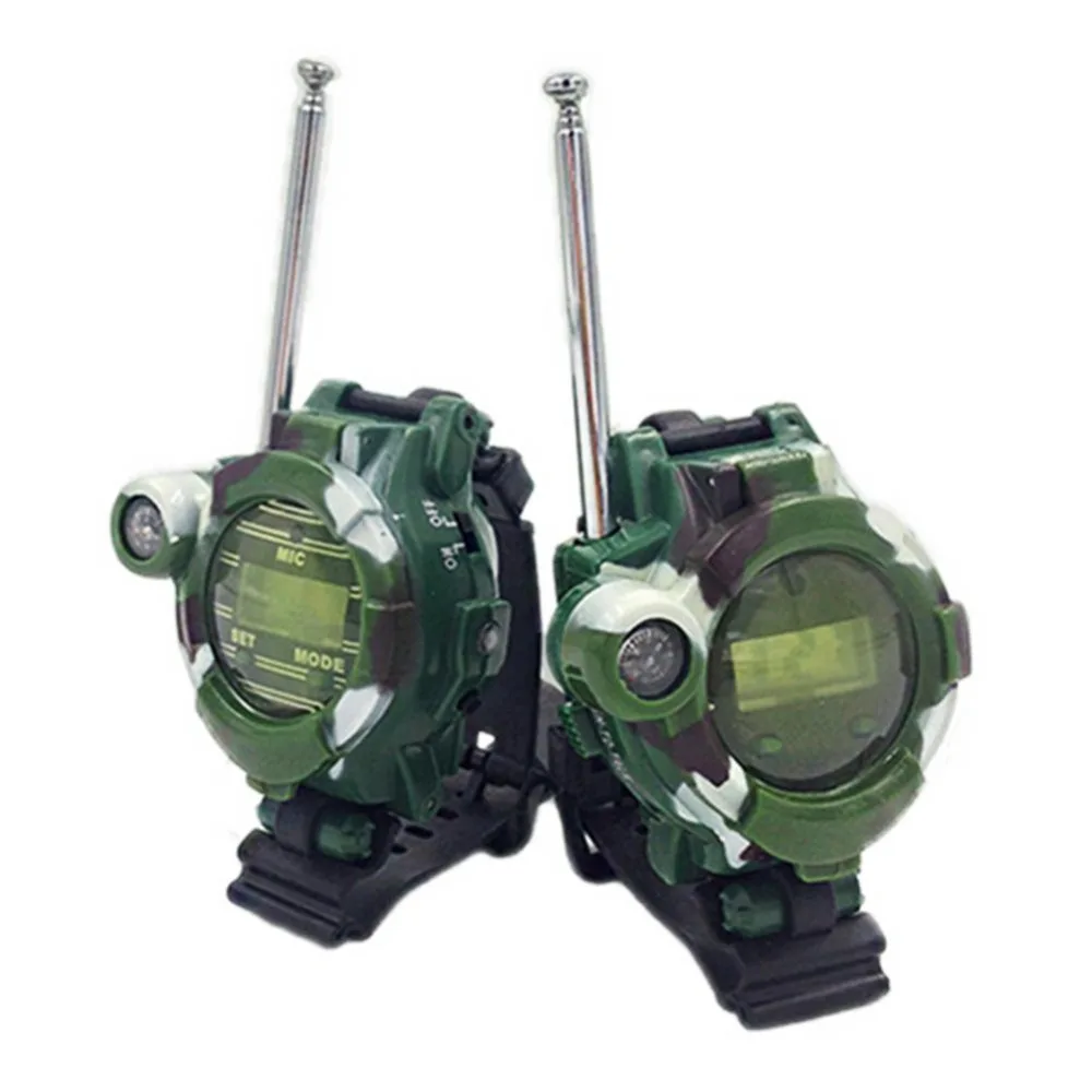 1 пара игрушечные рации часы Walkie Talkie 7 в Детские радио наружный домофон для Chirlden