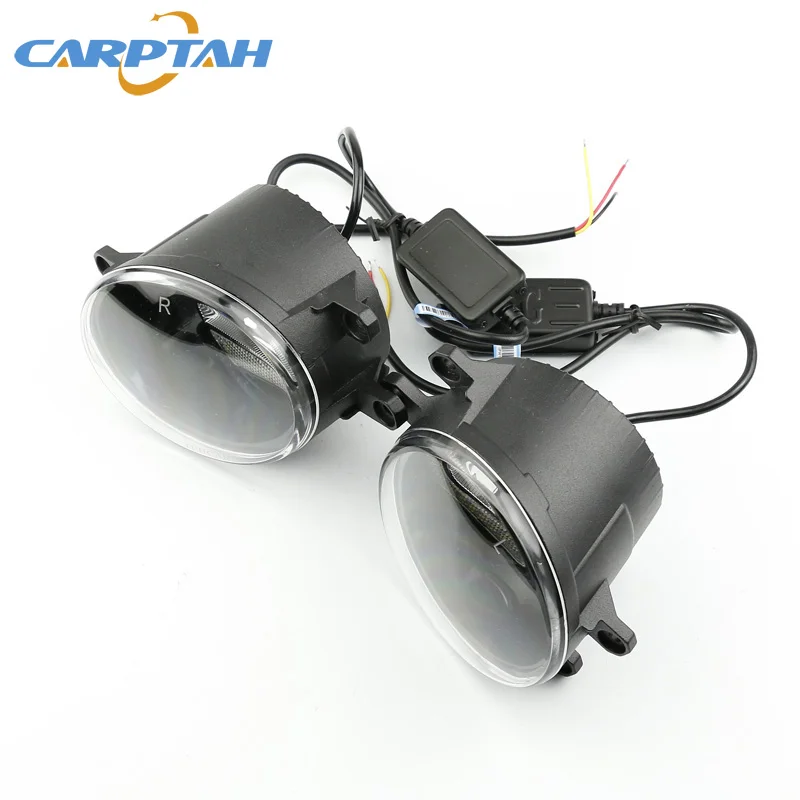 CARPTAH противотуманная фара светодиодный автомобильный светильник дневного DRL 2 в 1