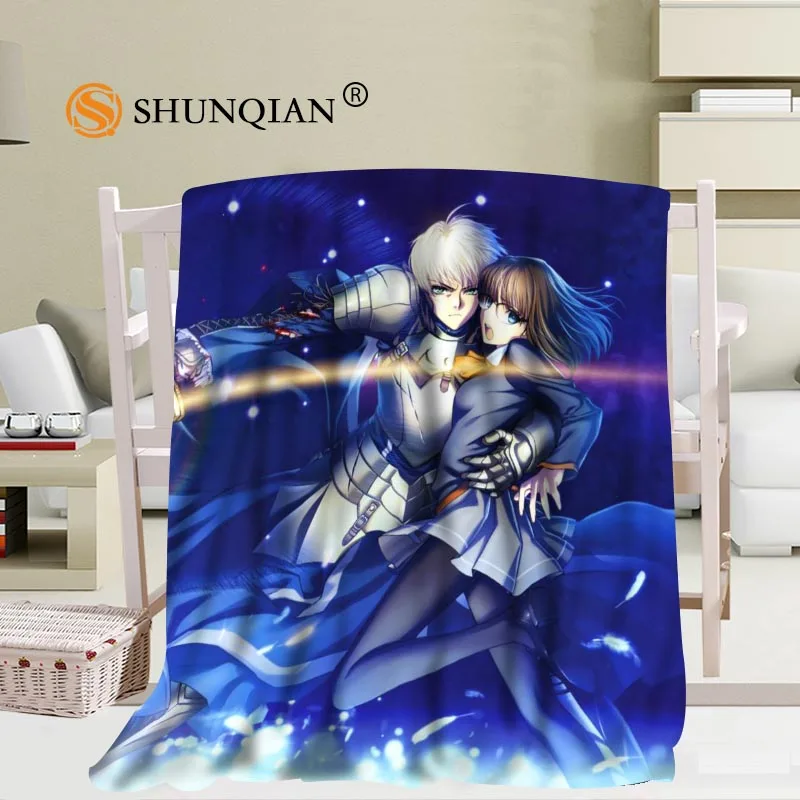 Пользовательские большой размер Saber (Fate stay night) одеяло s для кроватей теплый зимний