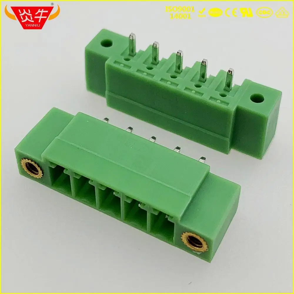 KF2EDGVM-3.5-5P MALE 15EDGVM 3 5 мм 5PIN PCB прямой разъем подключаемый вставной TEMINAL блок MCV 1 5/5-GF-3