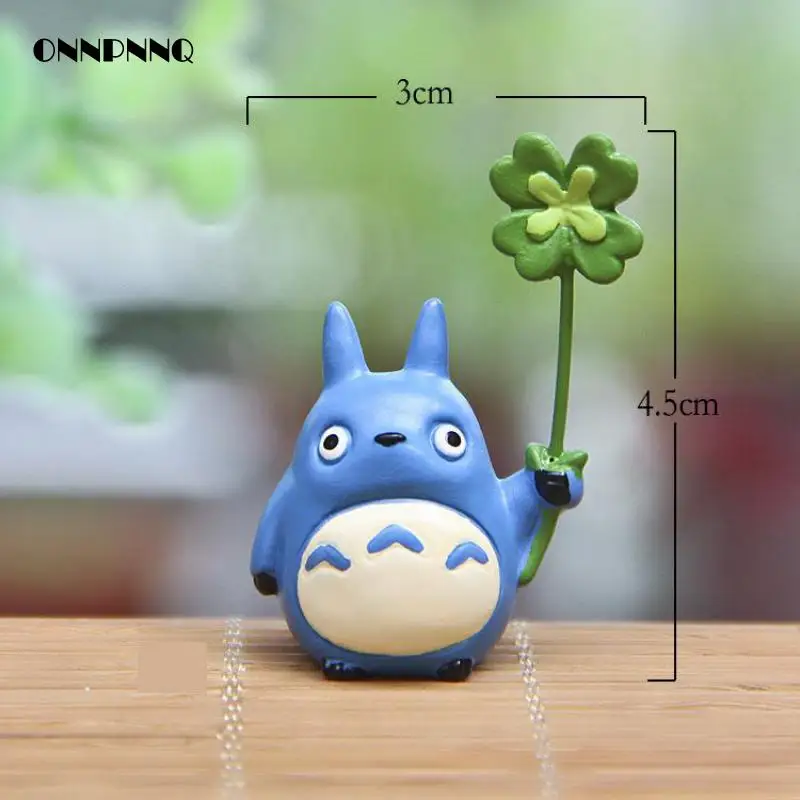 Кавайные фигурки Тоторо из мультфильма сделай сам с зеленой травой|figurine totoro|figurine