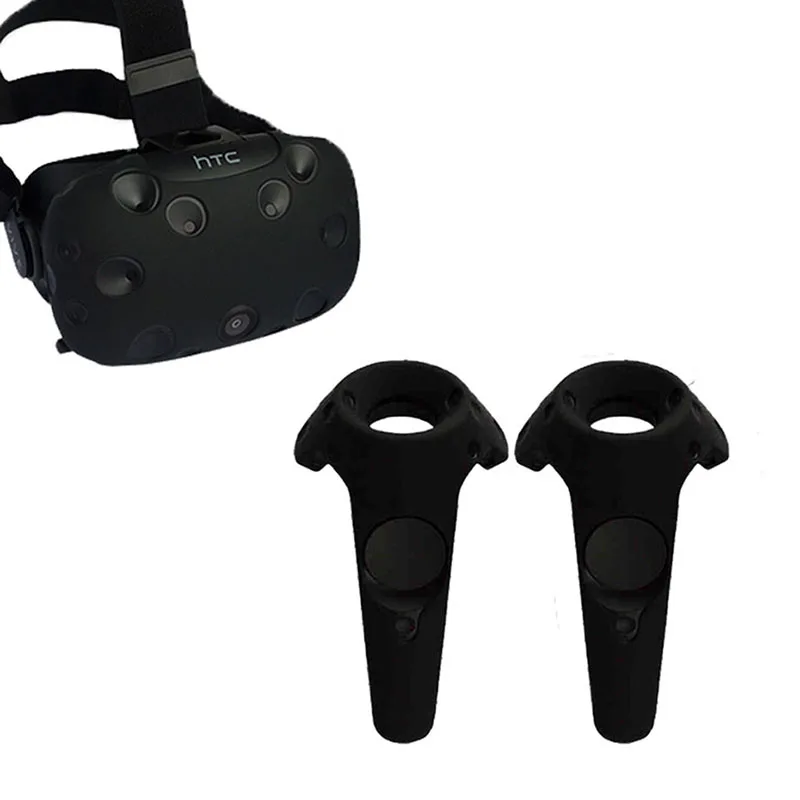 Силиконовый чехол с ручкой контроллера защитный для HTC Vive VR противоскользящая