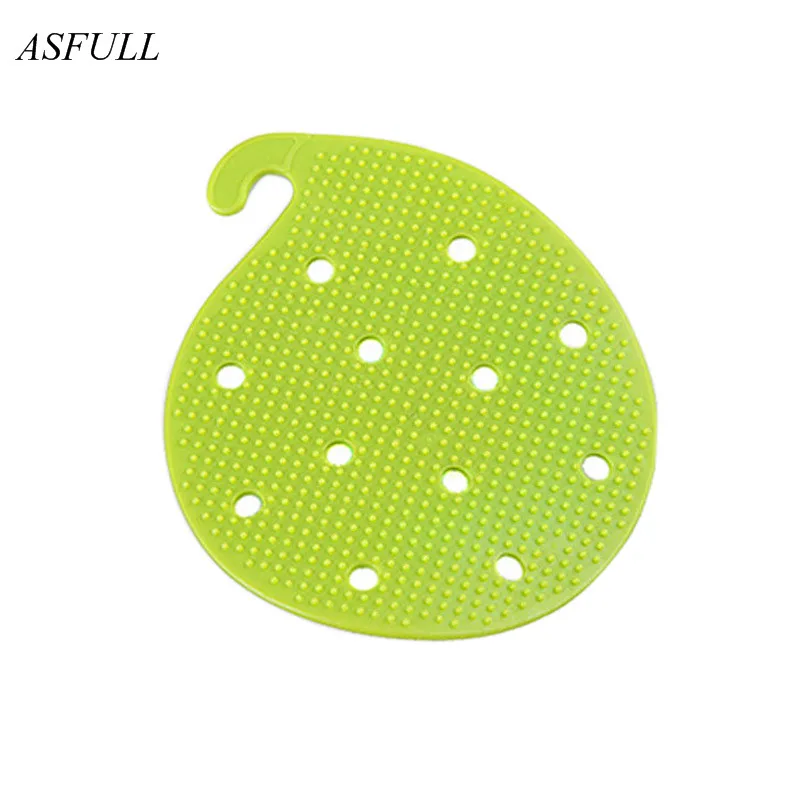 Щетка для чистки овощей милая форма случайный цвет силиконовые фрукты легко