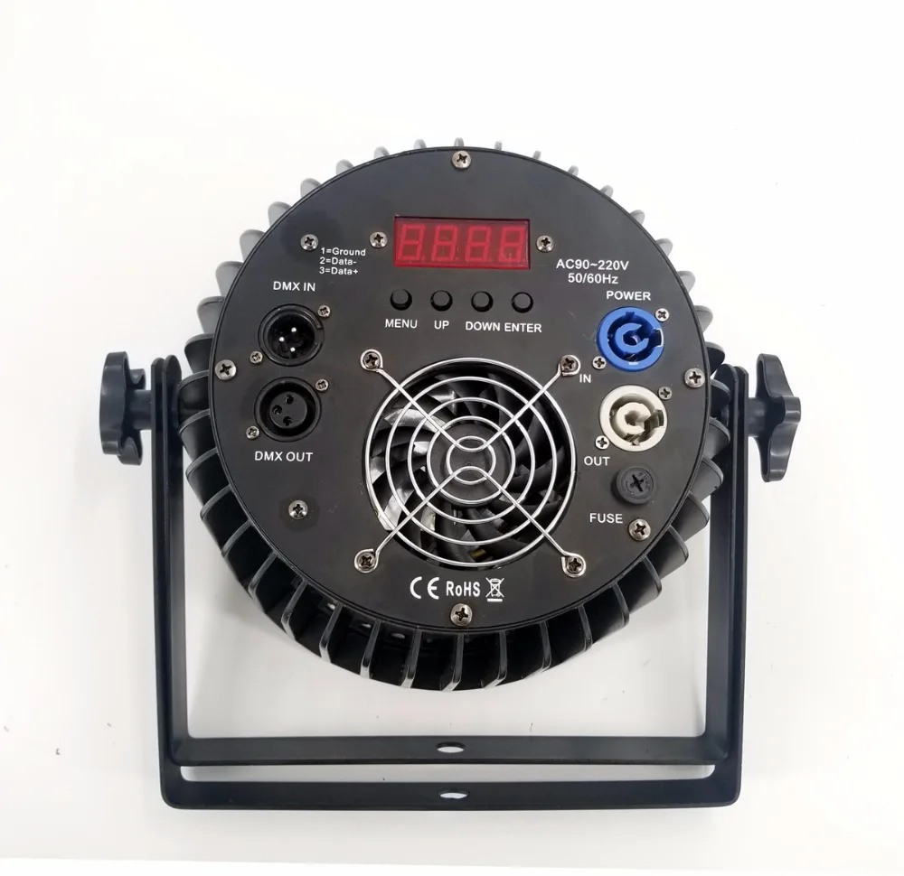 Алюминиевый сплав светодиодный плоский Par 18x12 Вт 4в1 RGBW DMX512 для дискотек музыкальный сценический светильник для дискотеки