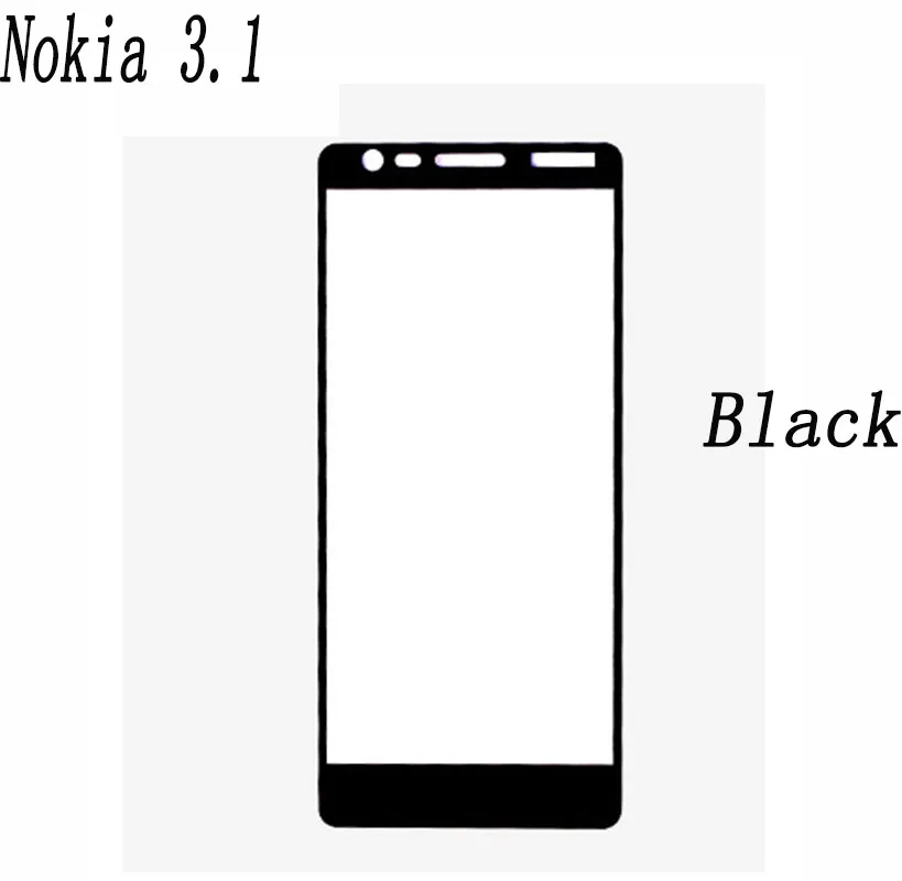 Защитное стекло закаленное 2.5D 9H для Nokia 1 3 7 2 5 6 Plus X5 X6 | Мобильные телефоны и